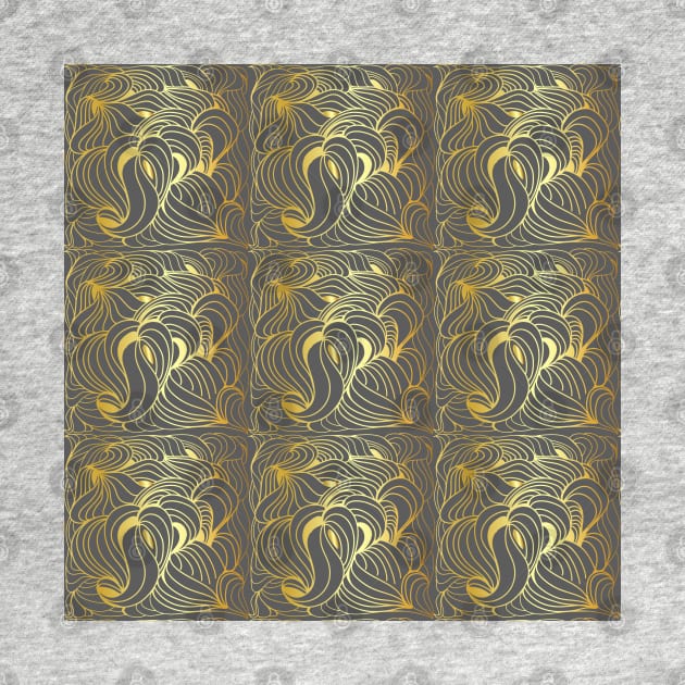 Gold Line Pattern by DesignInspire